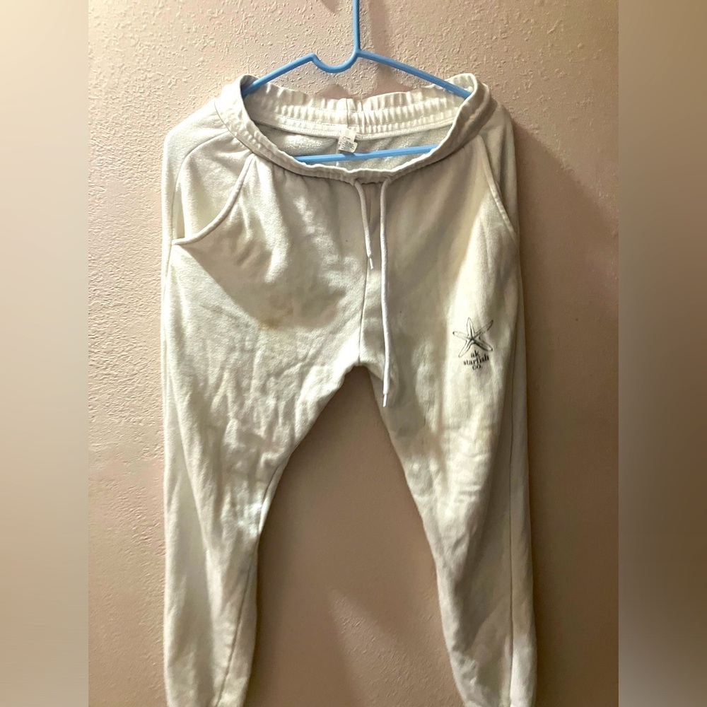 AK STARFISH CO WHITE JOGGERS